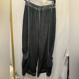 Cynthia Ashby Mineral Wash Wide Leg pants